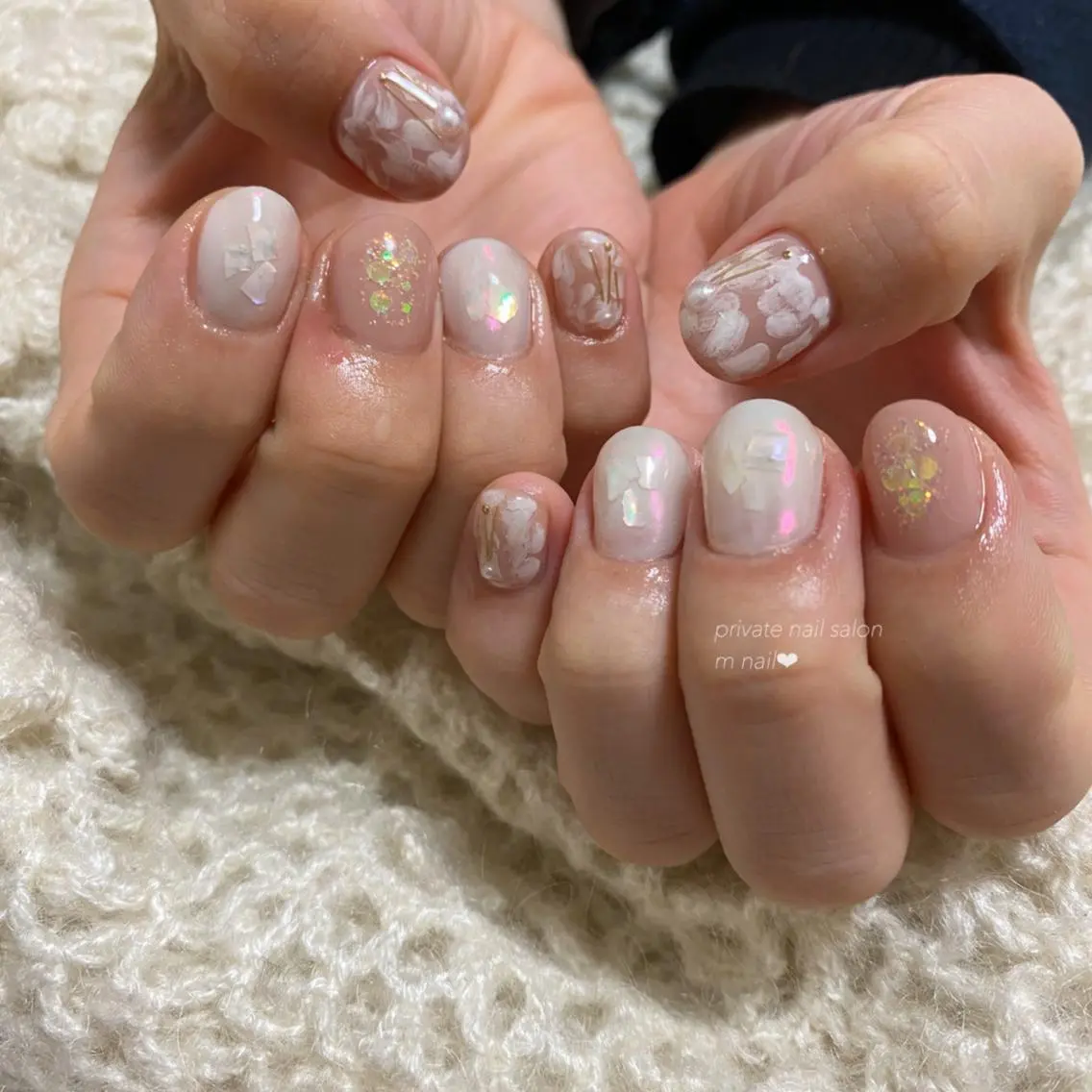 ネイル 桜ネイル ピンク ハンドネイル 小河原 舞のネイルデザイン