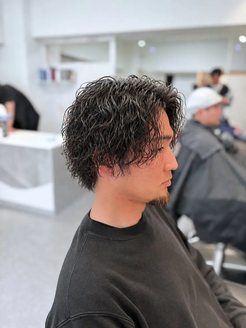 メンズ カット パーマ メンズサロン リョウタのヘアスタイル
