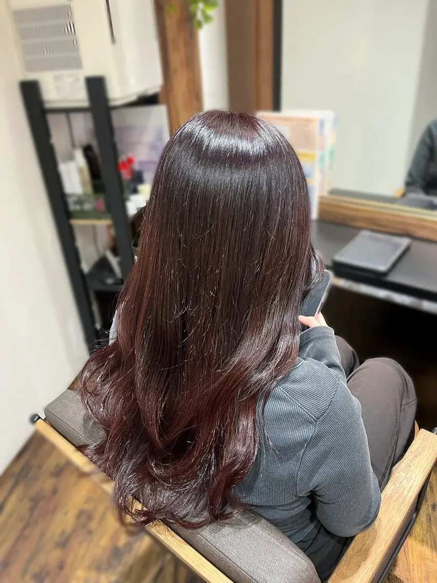 ロング カラー ヘアアレンジ ピンクカラー 赤羽Gardenia 🌸ayame🌸のヘアスタイル