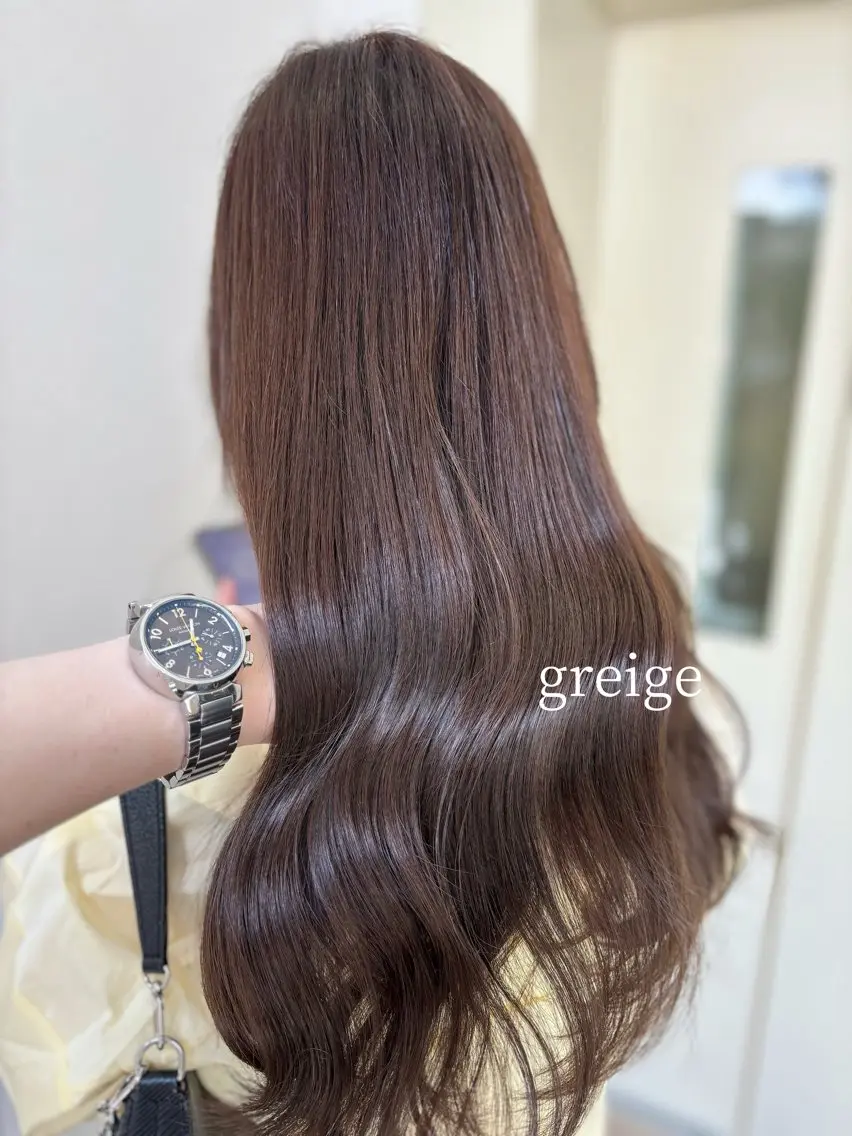 ロング カット ヘアカラー 韓国ヘア🤍 慎之介のヘアスタイル