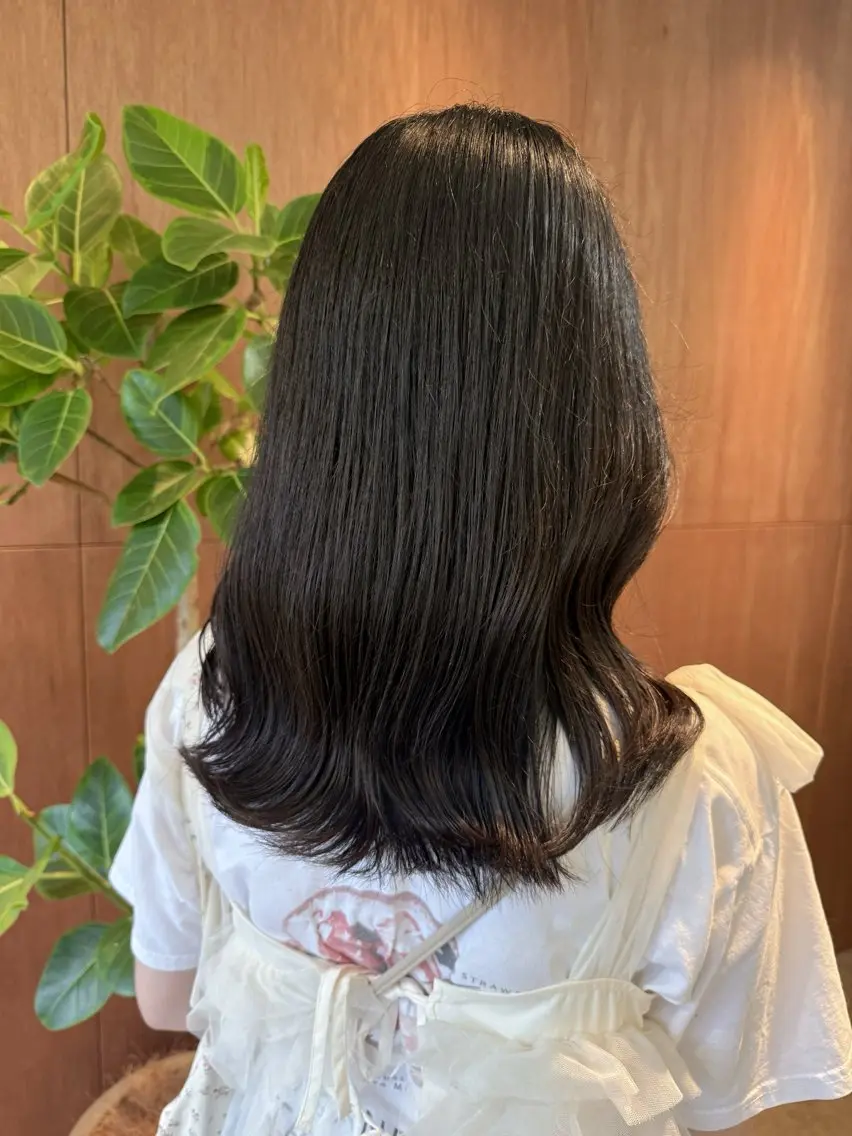 セミロング カラー カット ヘアカラー トリートメント 角岡 真帆/ボブ/髪質改善のヘアスタイル