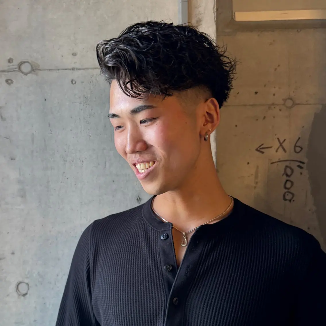 ショート パーマ メンズ フェードカット メンズパーマ スパイラルパーマ カット パーマ トリートメント ヘアセット お悩み×垢抜け特化 KAYA/渋谷のヘアスタイル