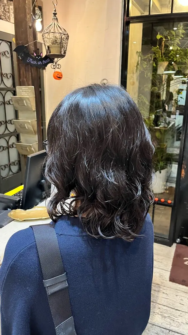 ミディアム パーマ 🔔belle表参道 /ダブルカラーようこのヘアスタイル