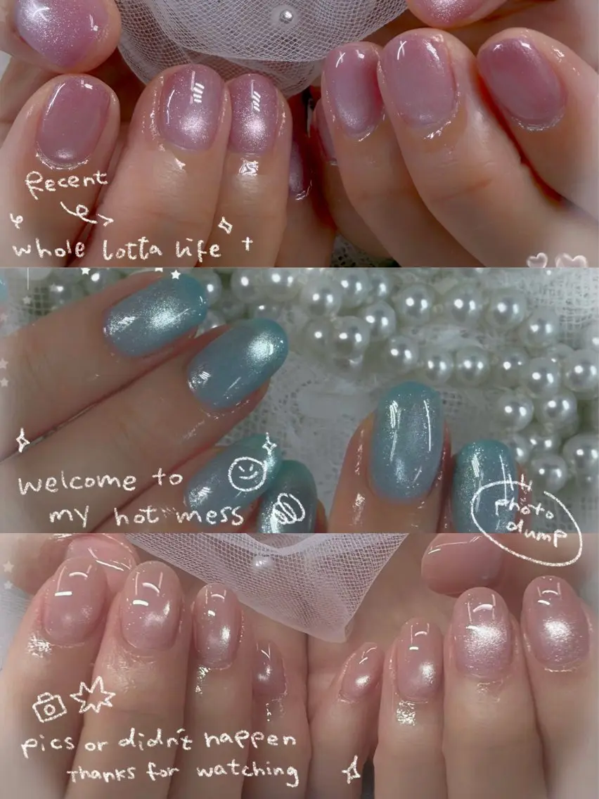 ネイル チークネイル フレンチネイル ガーリー ガラスフレンチ グラデーション ハンドネイル ハンドケア Chill Nailsalonのネイルデザイン