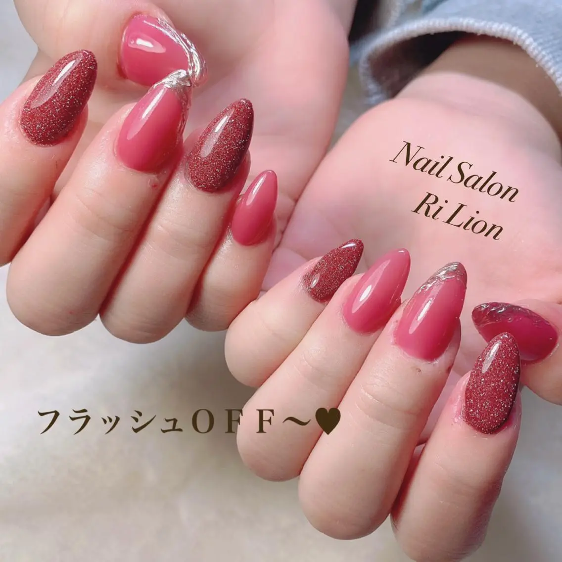 ネイル ハンドネイル RiLion💗 Risa🦋💜のネイルデザイン