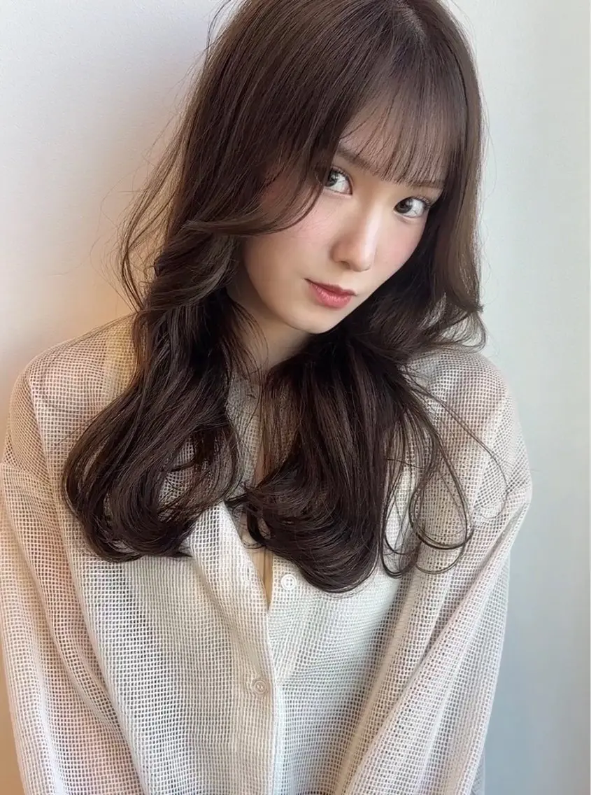 セミロング miri髪質改善 久留米/韓国のヘアスタイル