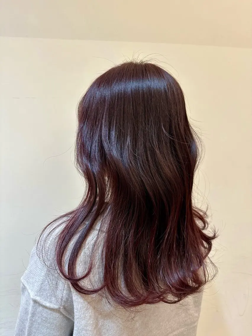 セミロング カラー ヘアカラー トリートメント キタド アミのヘアスタイル