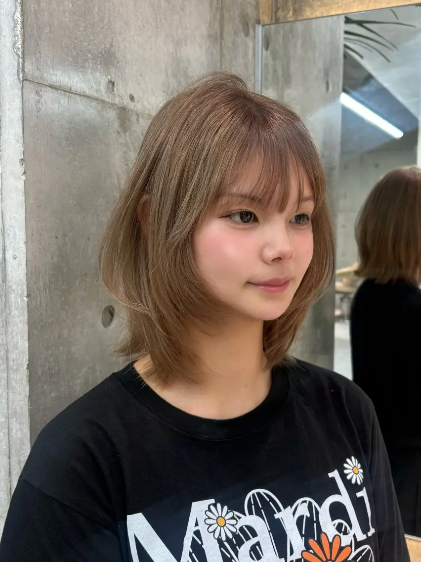 ショート ボブレイヤー ボブ レイヤーカット toco.⋆𝜗𝜚 / レイヤーボブ໒꒱のヘアスタイル