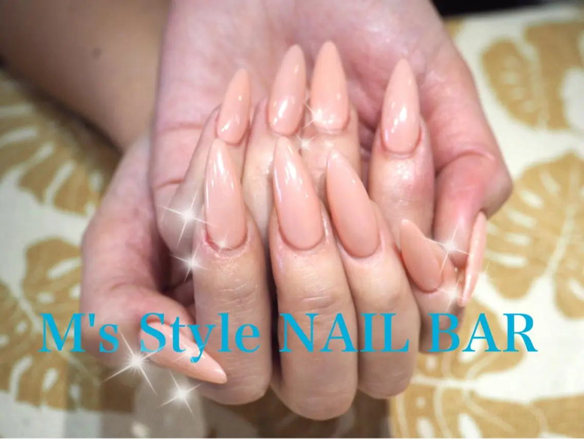 ネイル ワンカラーネイル スカルプネイル ハンドネイル M's Style NAIL BARのネイルデザイン