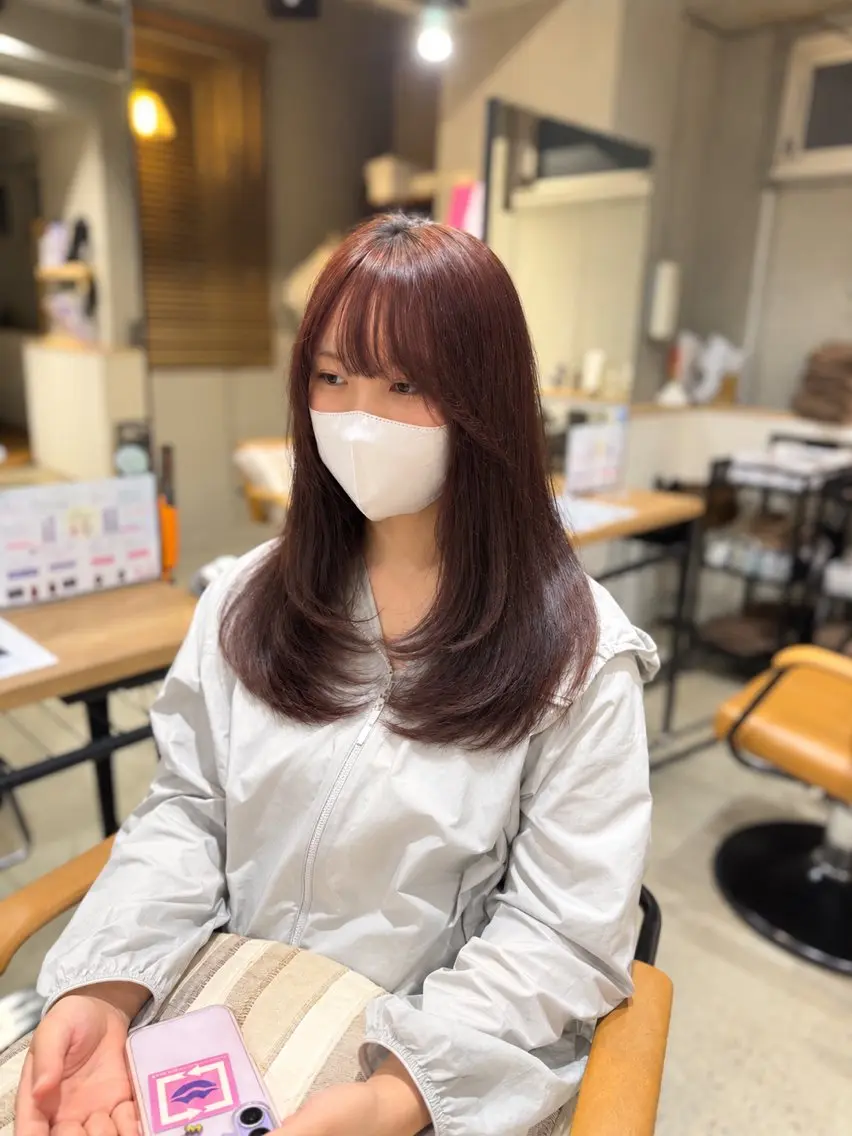 セミロング レイヤーカット レイヤー/顔周り 大宮🦋TAIKIのヘアスタイル