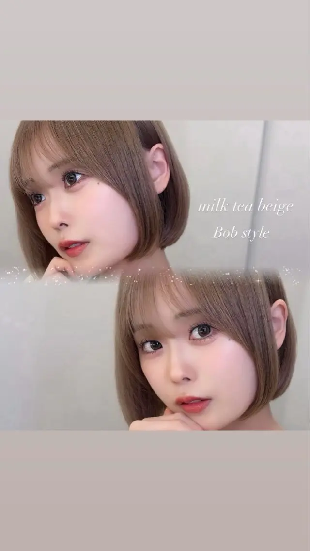 ミディアム カラー ヘアアレンジ 顔周りカット 似合わせカット 小顔カット カット ヘアカラー トリートメント 骨格別小顔カット/ 顔周りカット/金井のヘアスタイル