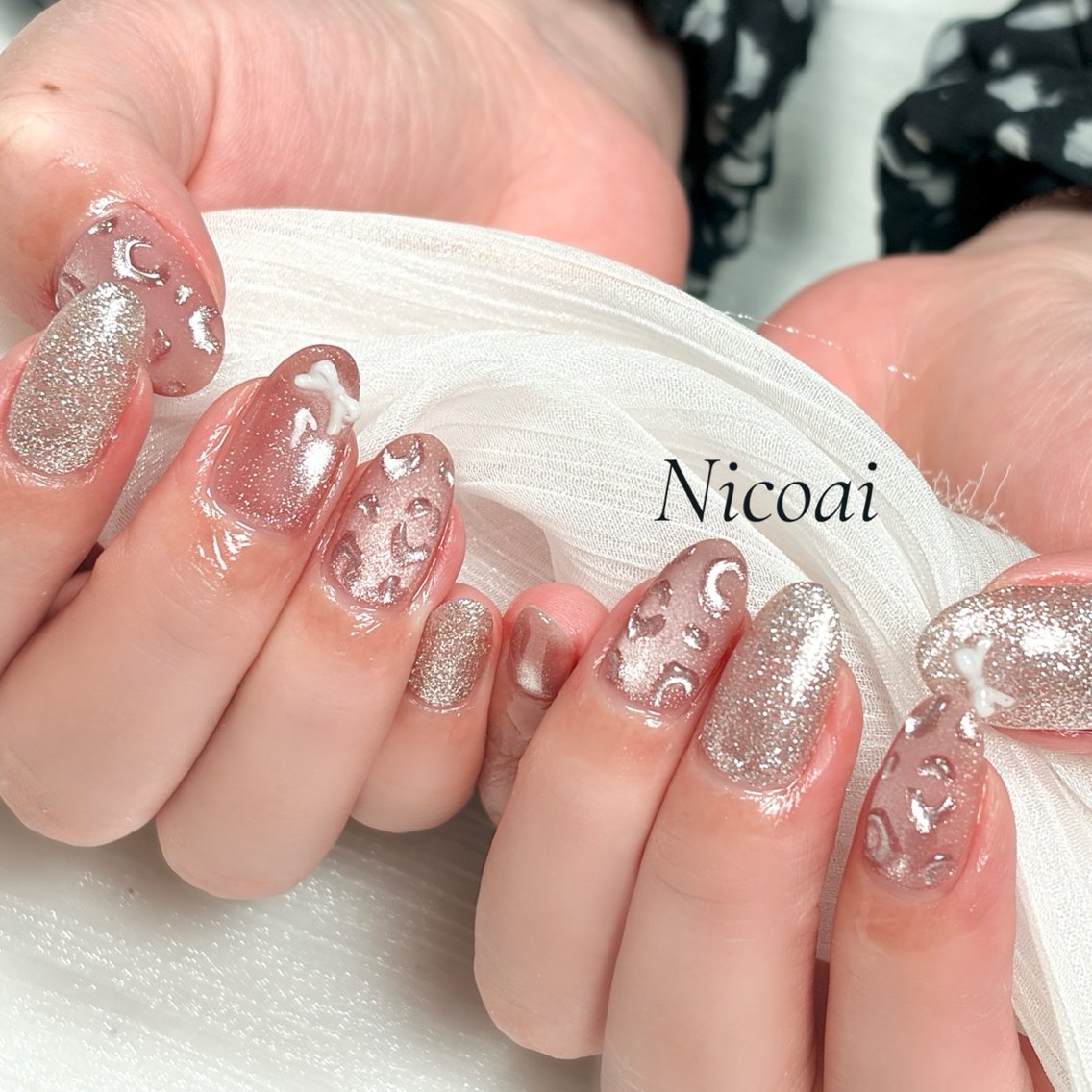 ネイル マグネットネイル ハンドネイル NailSalon Nicoaiのネイルデザイン