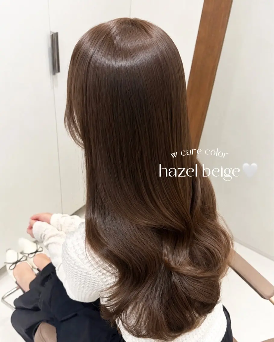 ロング カラー ヘアカラー トリートメント ブリーチなしWカラー 🎀韓国ヘア/amiのヘアスタイル
