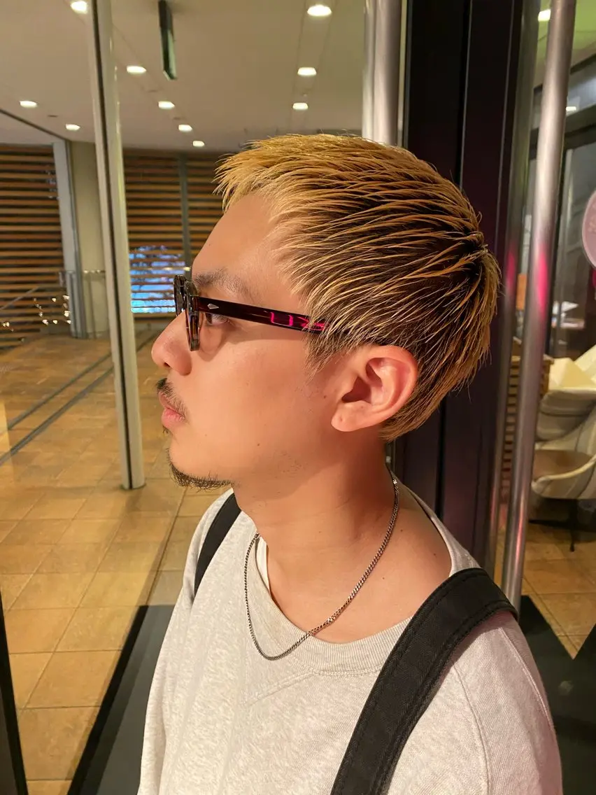 ショート カラー メンズ unopulir 景山 凌のヘアスタイル