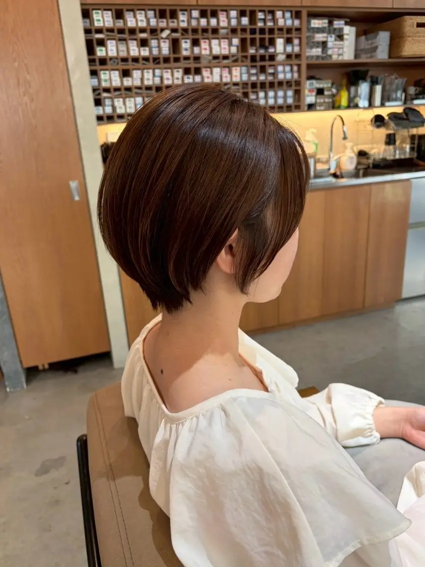 ショート 顔周りカット ショートヘア 小顔カット カット hair ruup 心都のヘアスタイル