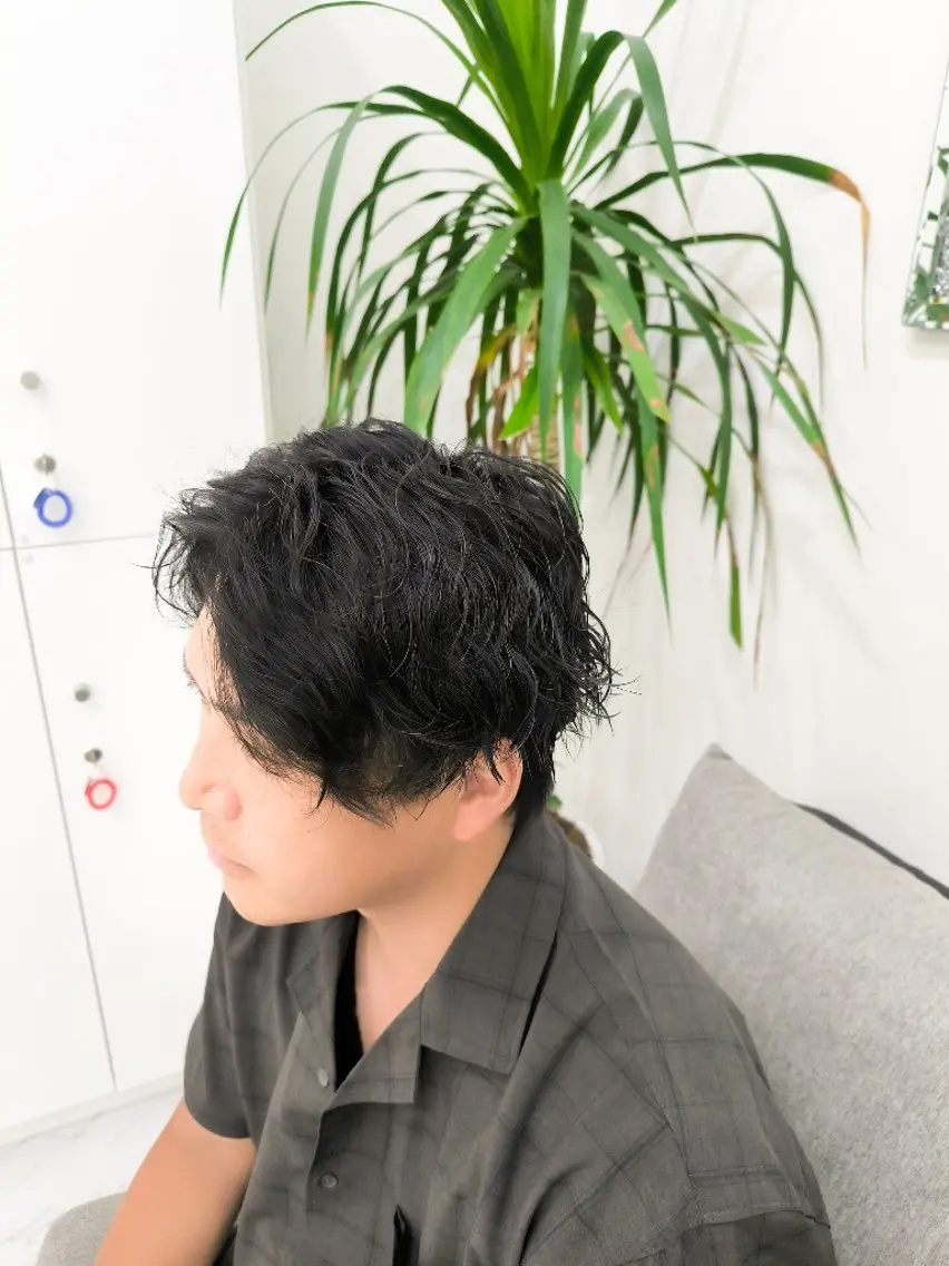 パーマ メンズ センターパート メンズパーマ 波巻きパーマ Antwerp💎 ✂︎HiROKi✂︎のヘアスタイル