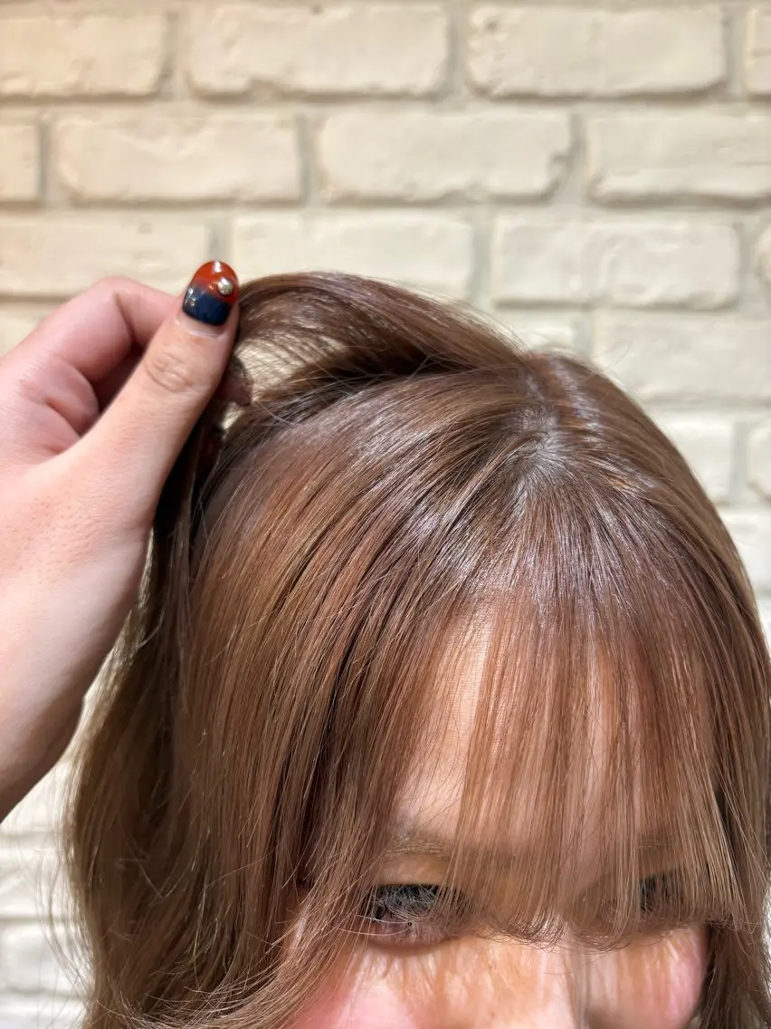 ミディアム カラー ヘアカラー り このヘアスタイル