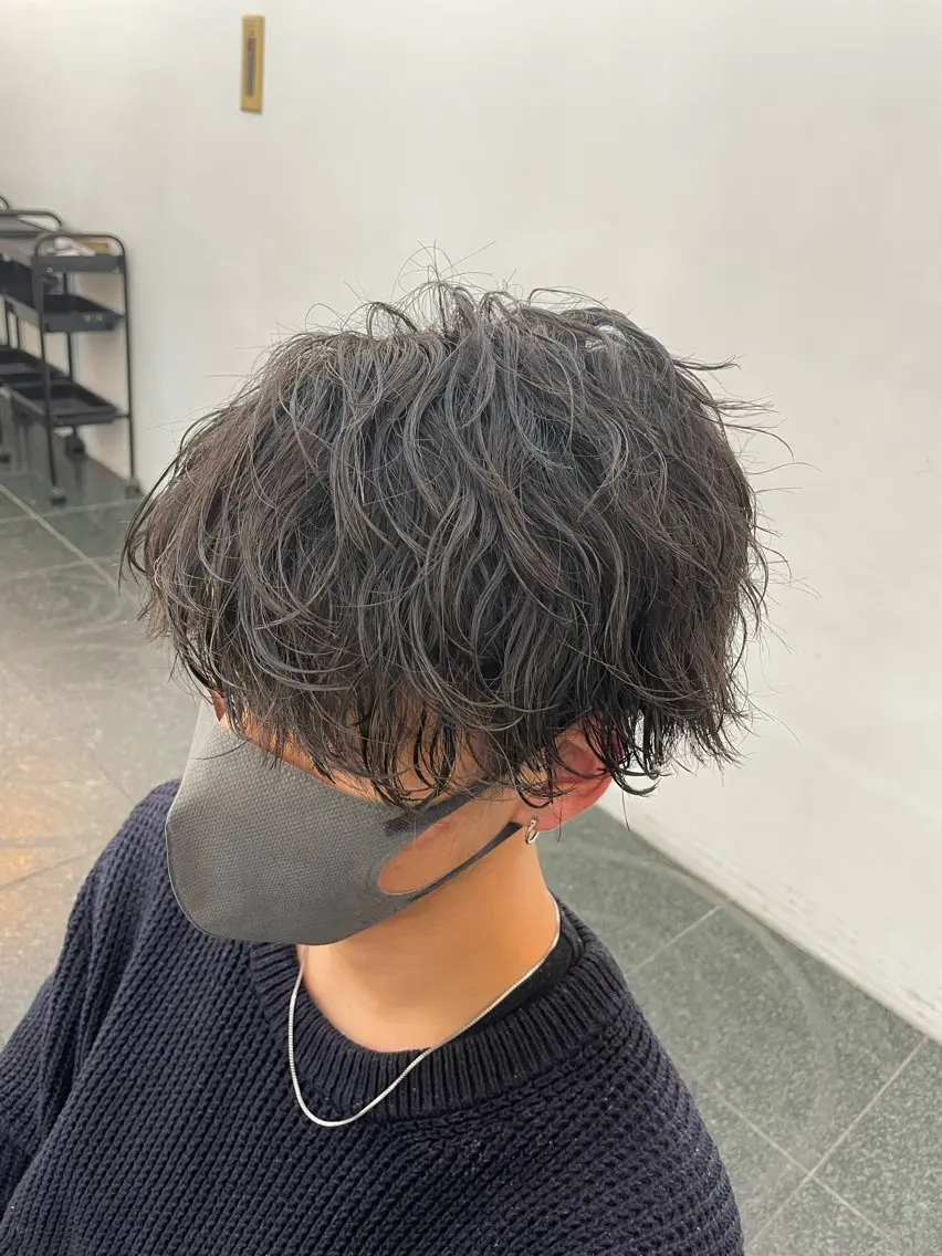 ショート パーマ メンズ 💇🏻‍♂️パーマ ニキ✨本田龍斗のヘアスタイル