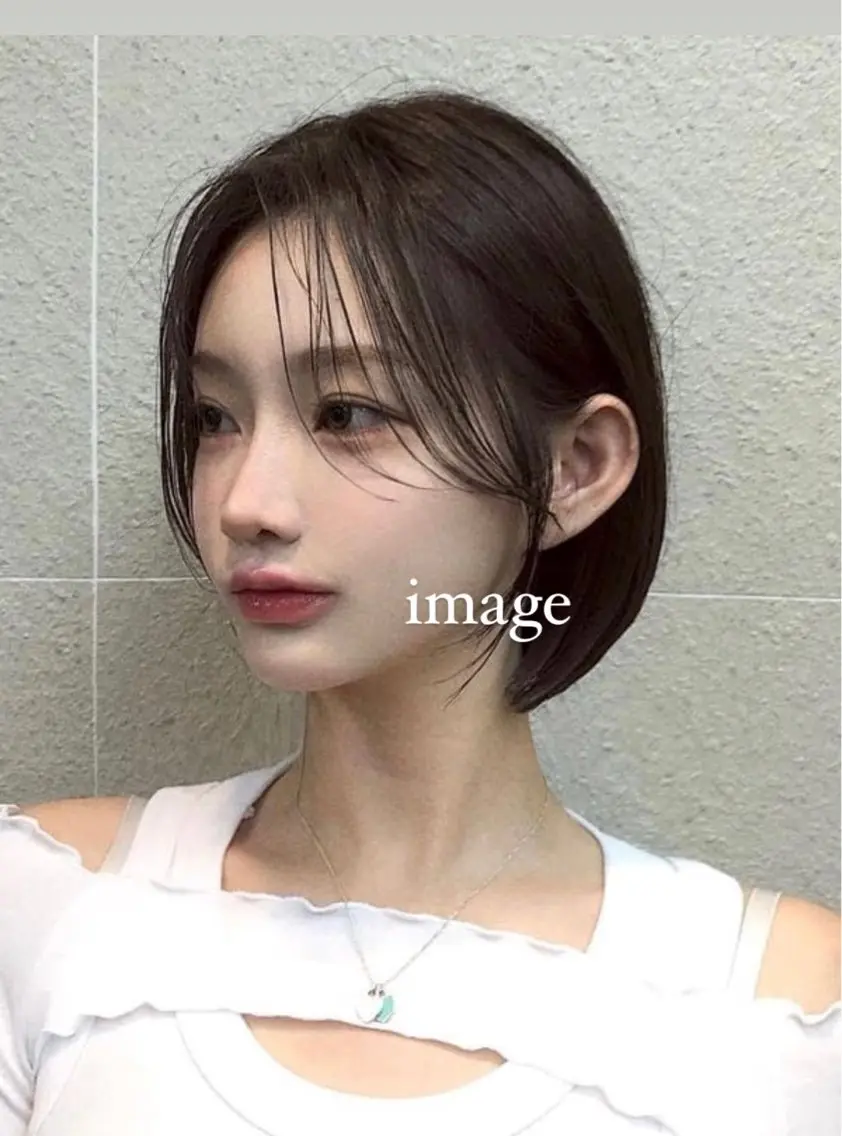 ショート ボブ 韓国風ヘア ♡レイヤーボブ パーマ/うらら♡のヘアスタイル