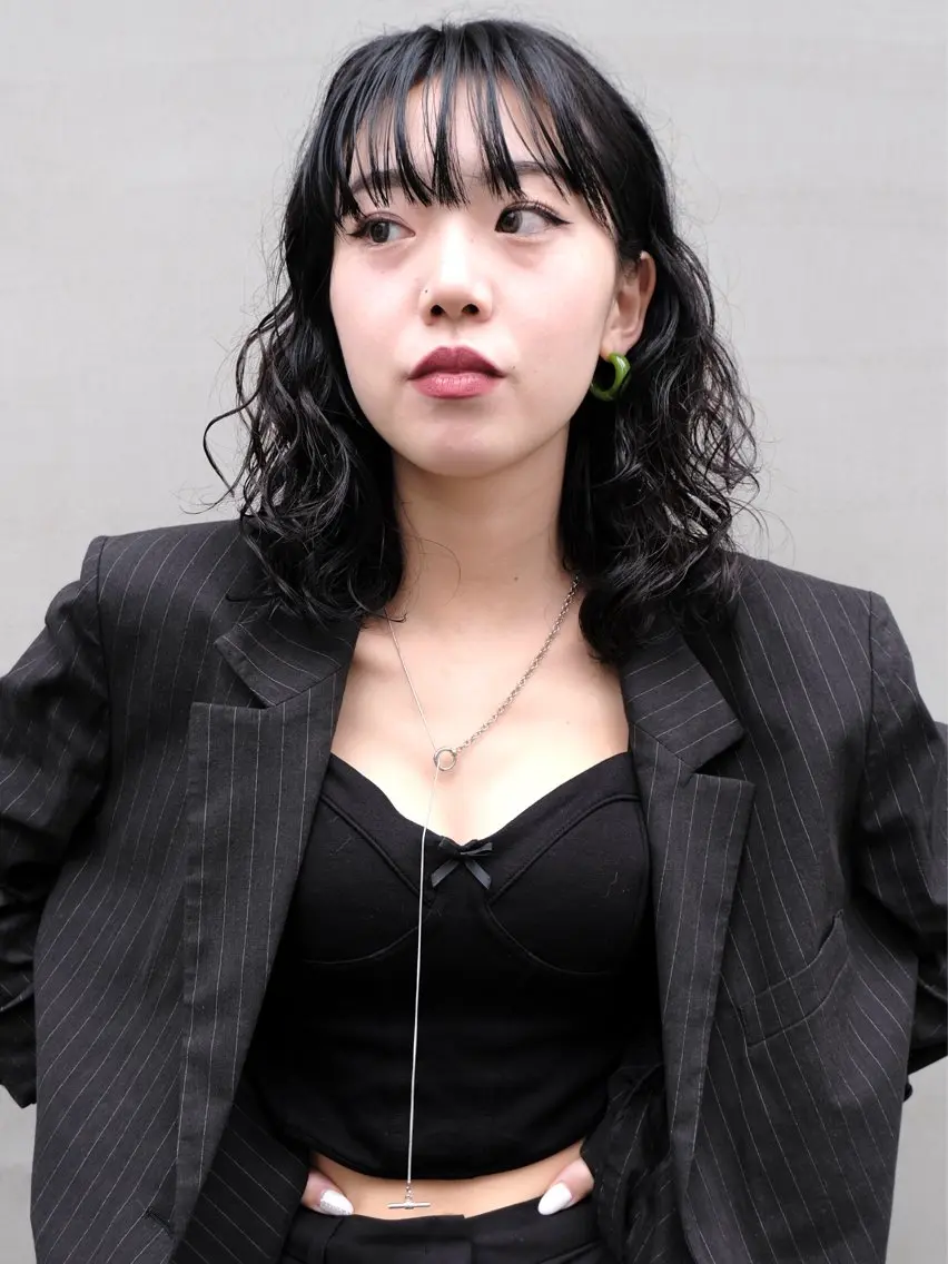ミディアム カット パーマ トリートメント 矢場町/栄/上前津/ 佐藤祐希のヘアスタイル