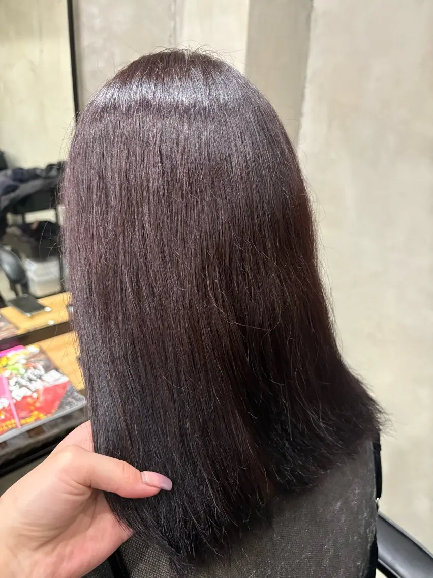 カラー 透明感カラー ラベンダーカラー ピンクカラー かわうち れなのヘアスタイル
