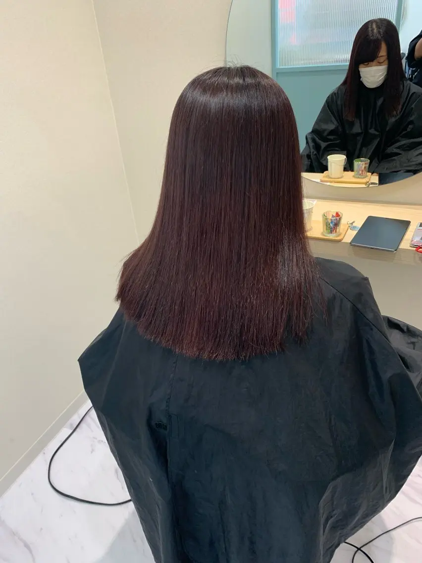 ミディアム カット ヘアカラー トリートメント 丹野 圭太のヘアスタイル