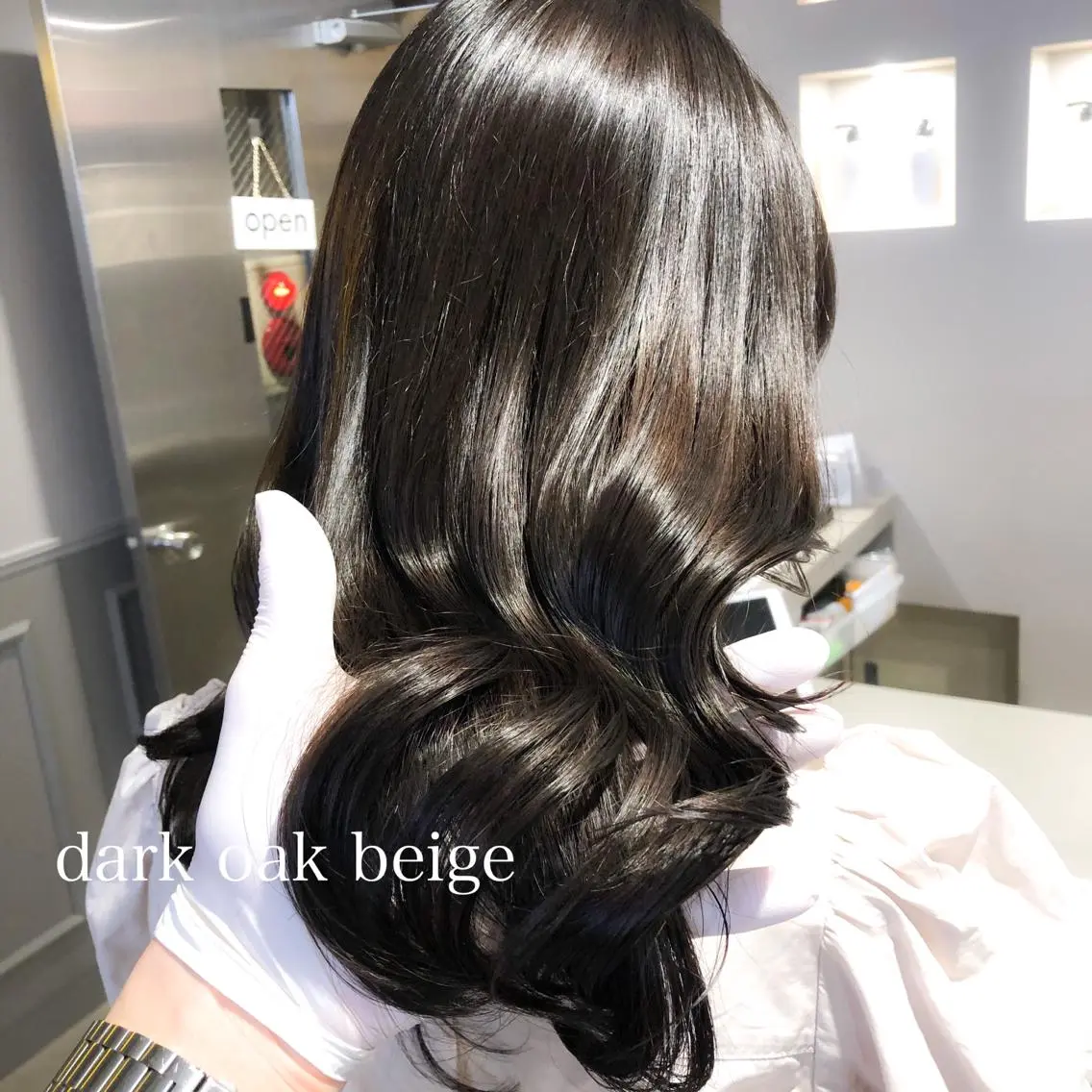 ロング カラー カット ヘアカラー ハイトーン×レイヤー カットTAKUMIのヘアスタイル