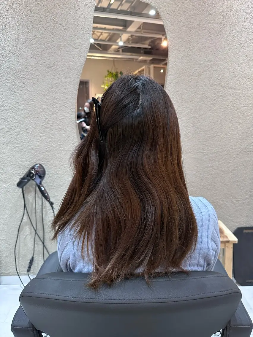 ロング 縮毛矯正 トリートメント Shiro RENのヘアスタイル