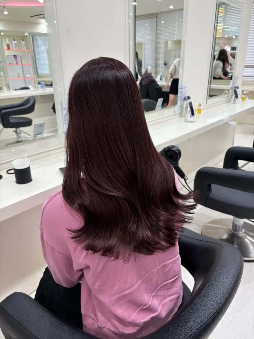セミロング カラー ヘアアレンジ 💟RINNA 艶カラー💟のヘアスタイル