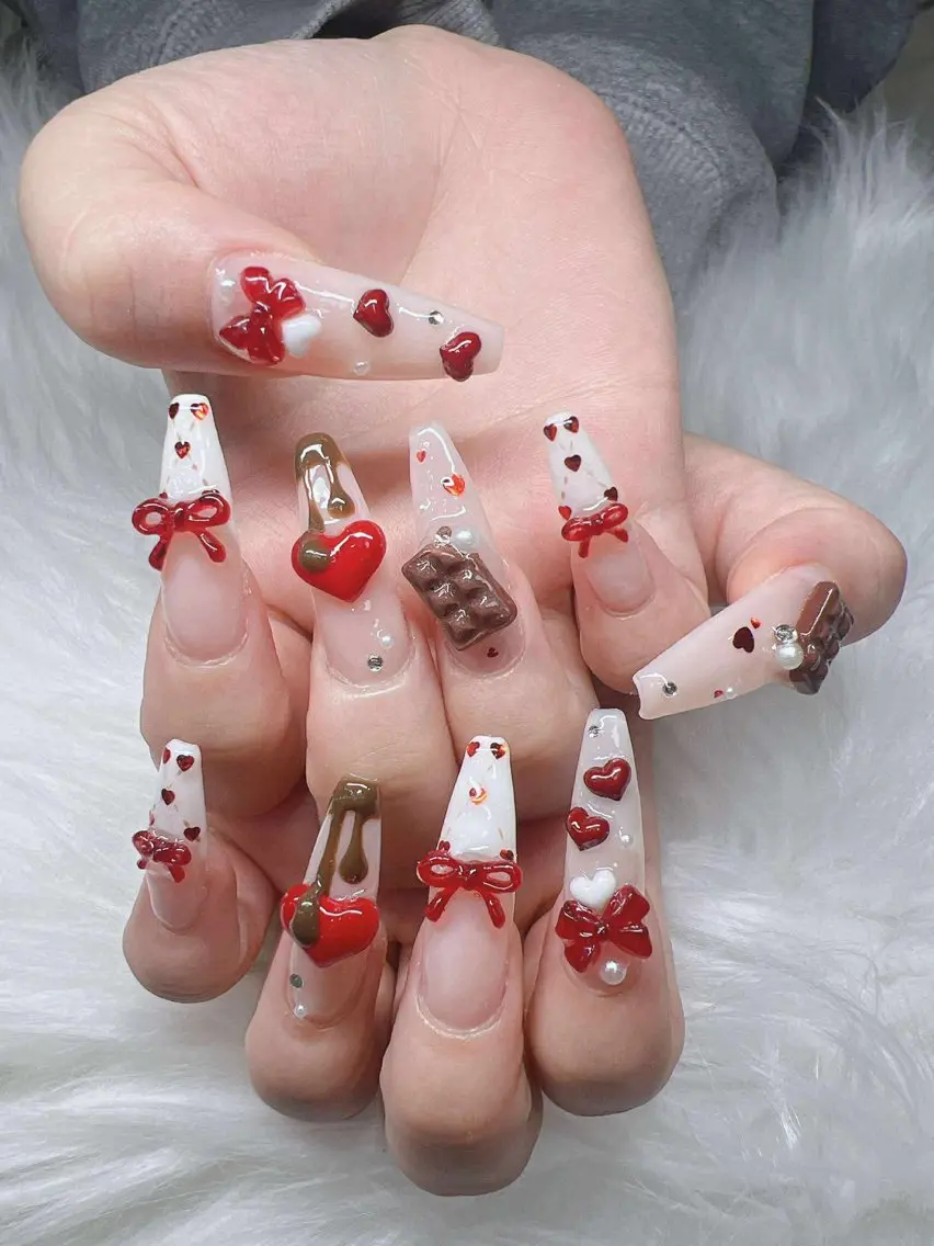 ネイル 長さ出し グラデーション 卒業式 キラキラネイル マグネットネイル ハンドネイル Lee Nailsのネイルデザイン