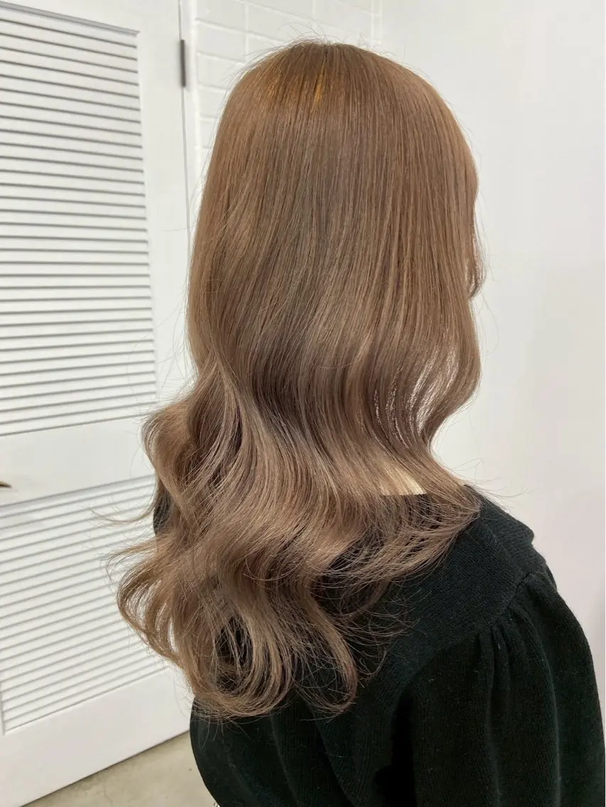ロング カラー ヘアカラー トリートメント マオ ブリーチ /天神美容室☆꙳✧˖のヘアスタイル