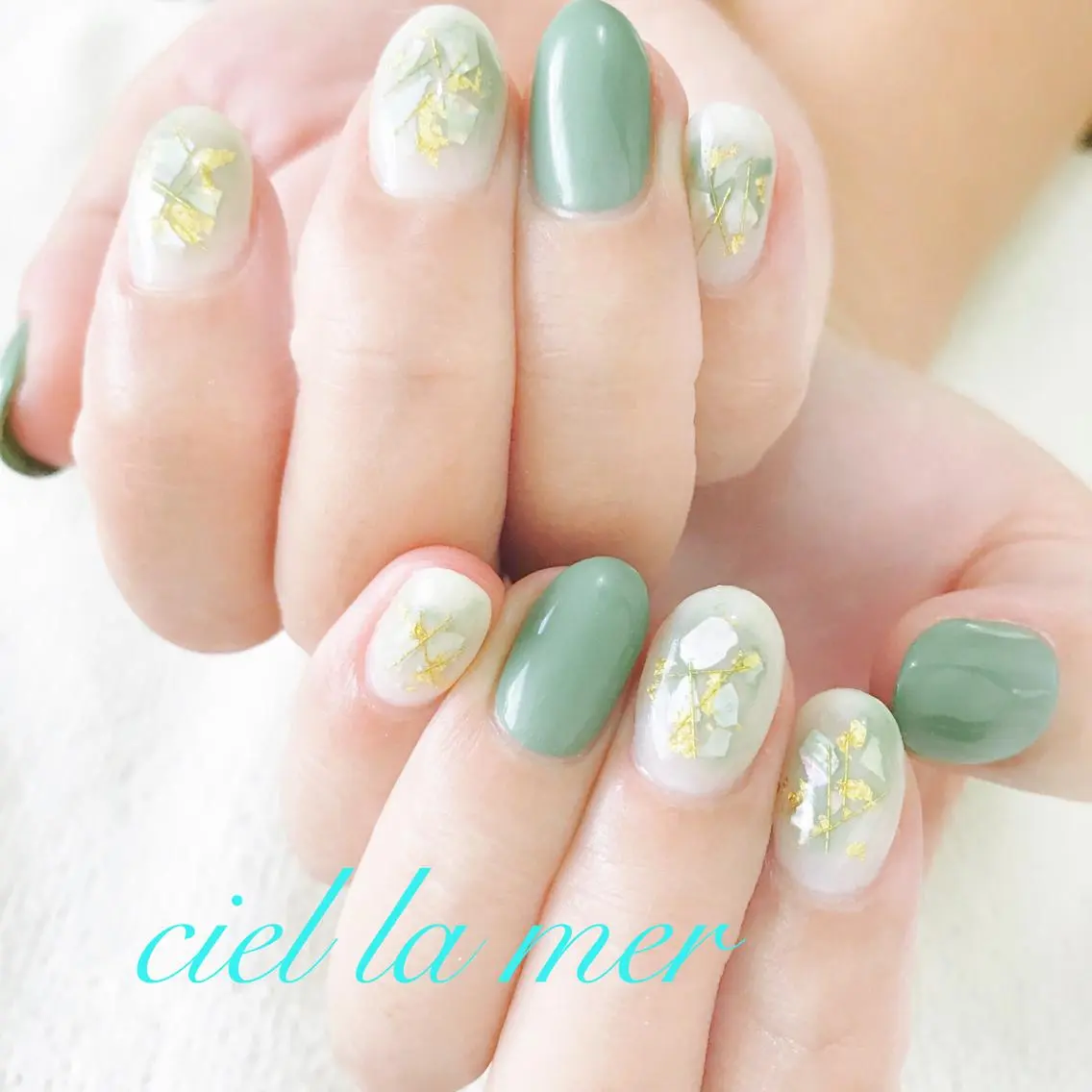 ネイル ハンドネイル フットネイル ciel la merのネイルデザイン
