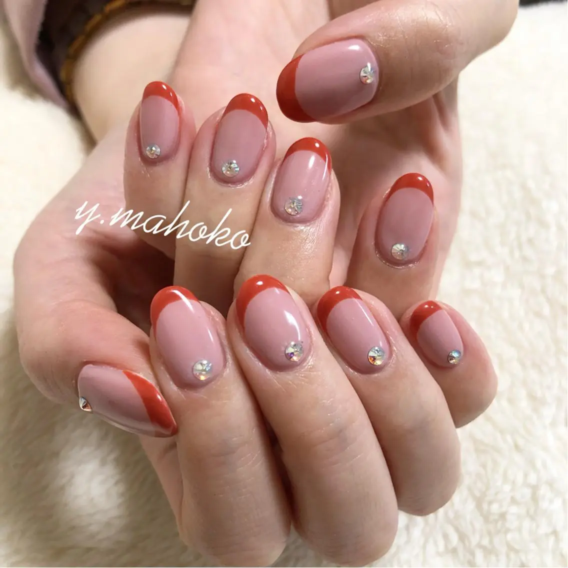 ネイル ハンドネイル パラジェル有/ 長さだし/mahoのネイルデザイン