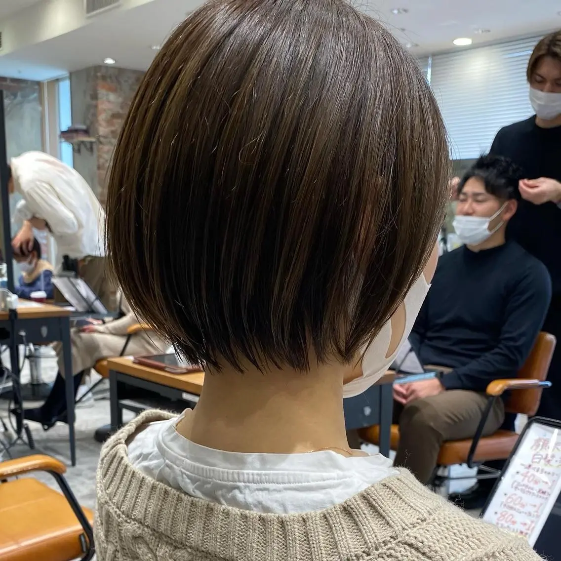 ショート ショートボブ ボブ ショートヘア 新宿　ショート・ボブ カットモデル募集のヘアスタイル