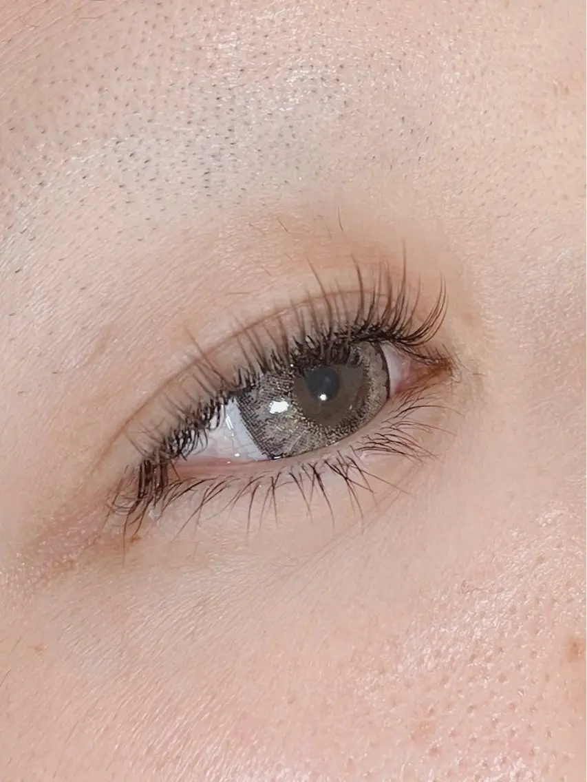 マツエク・マツパ 束感まつ毛 ナチュラル 一重×まつ毛パーマ eyelash salon TOKIのマツエク・マツパデザイン