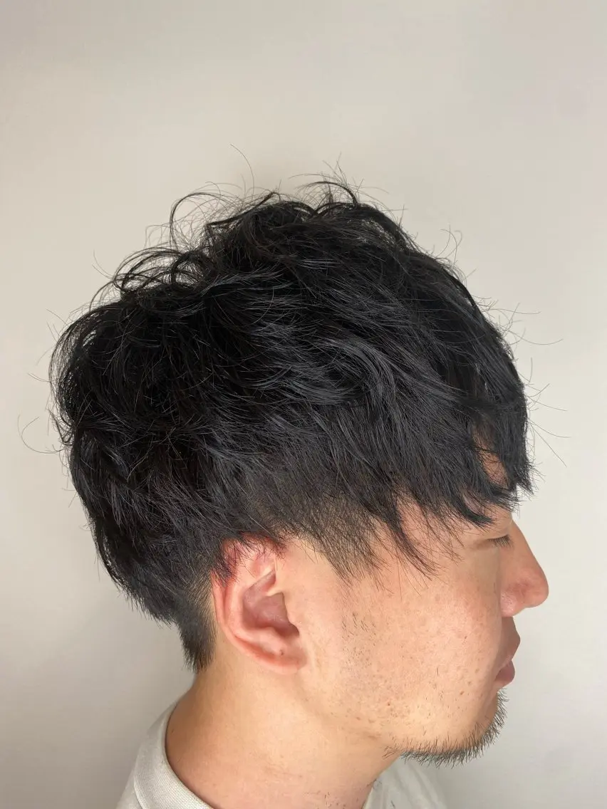 ショート メンズ メンズパーマ カット パーマ トリートメント ヘアセット Hiroshi ヒロシのヘアスタイル