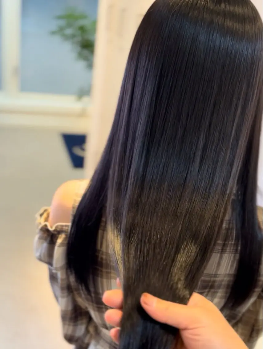 ロング 【大名】縮毛矯正特化 履歴が複雑ok／金城のヘアスタイル