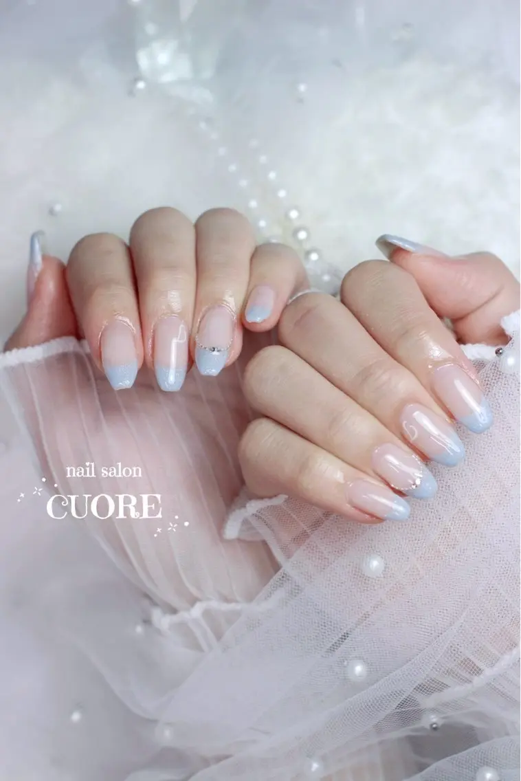 ネイル フレンチネイル シンプルネイル ハンドネイル nail salon CUOREのネイルデザイン