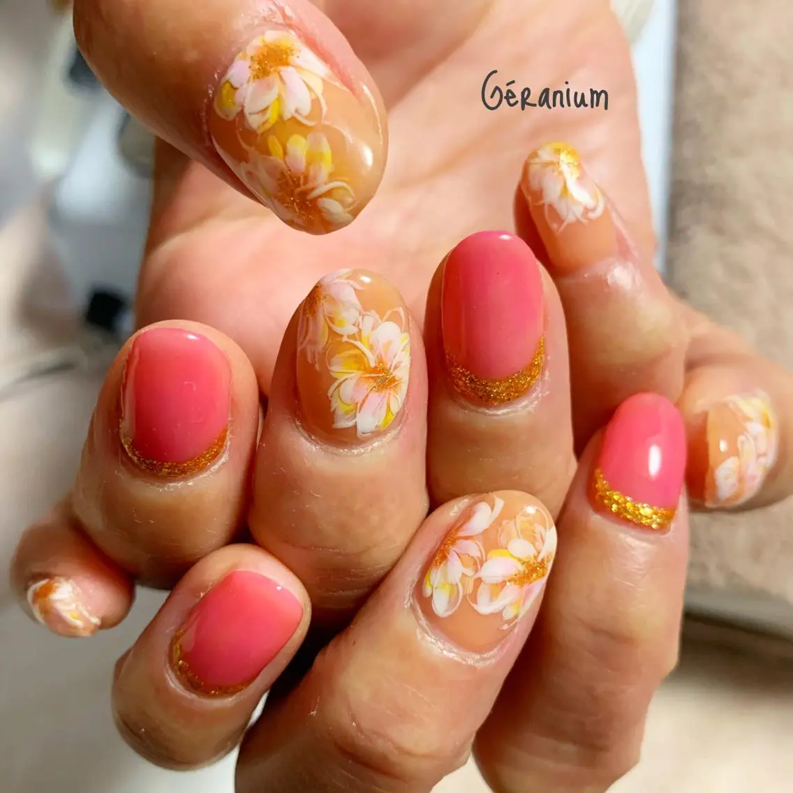 ネイル ハンドネイル GéRanium Harukaのネイルデザイン