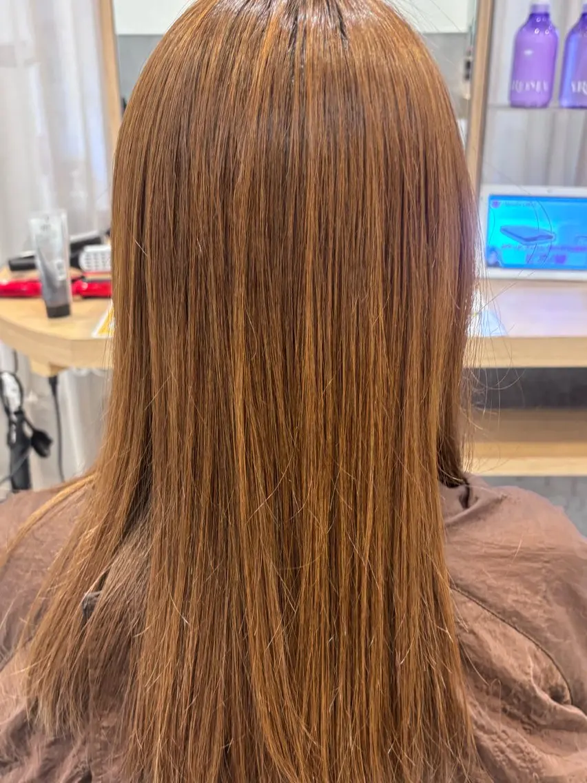 ミディアム ヘアカラー 淺井 さくらのヘアスタイル