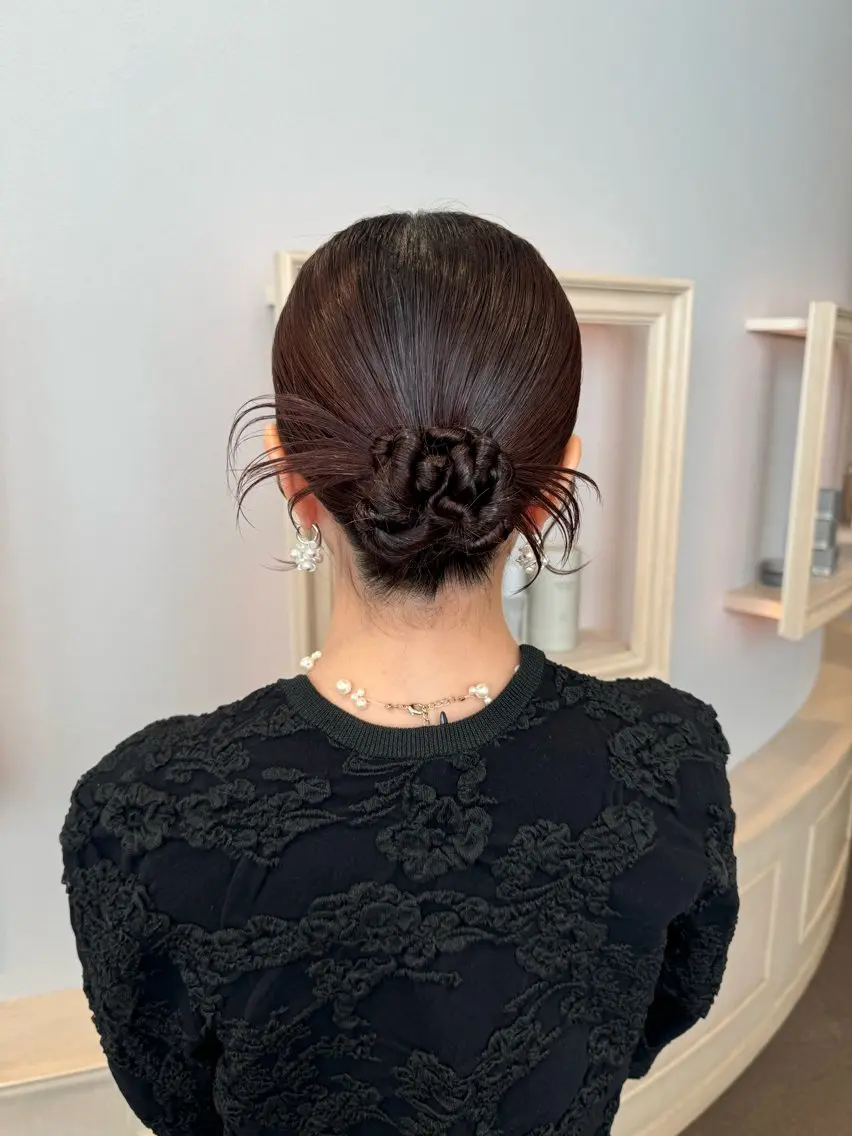 《6月限定.′.′》お呼ばれヘアアレンジ𓂃𓈒𓏸𓍯の写真