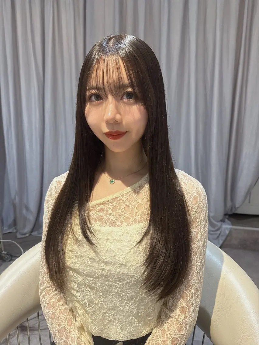 ロング カラー ベージュカラー ブリーチ 透明感カラー ブリーチなしカラー レイヤーカット カット ヘアカラー トリートメント 💎透明感カラー特化 💎TAISEIのヘアスタイル