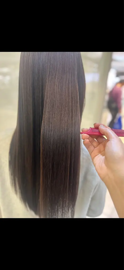 ロング カラー カット ヘアカラー トリートメント 縮毛矯正/髪質改善/ 艶髪ササキナツミのヘアスタイル