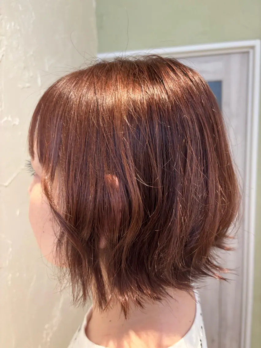 透明感カラー＋集中トリートメント✨内部補修メインのトリートメントでダメージを抑えながらツヤのある仕上がりの写真