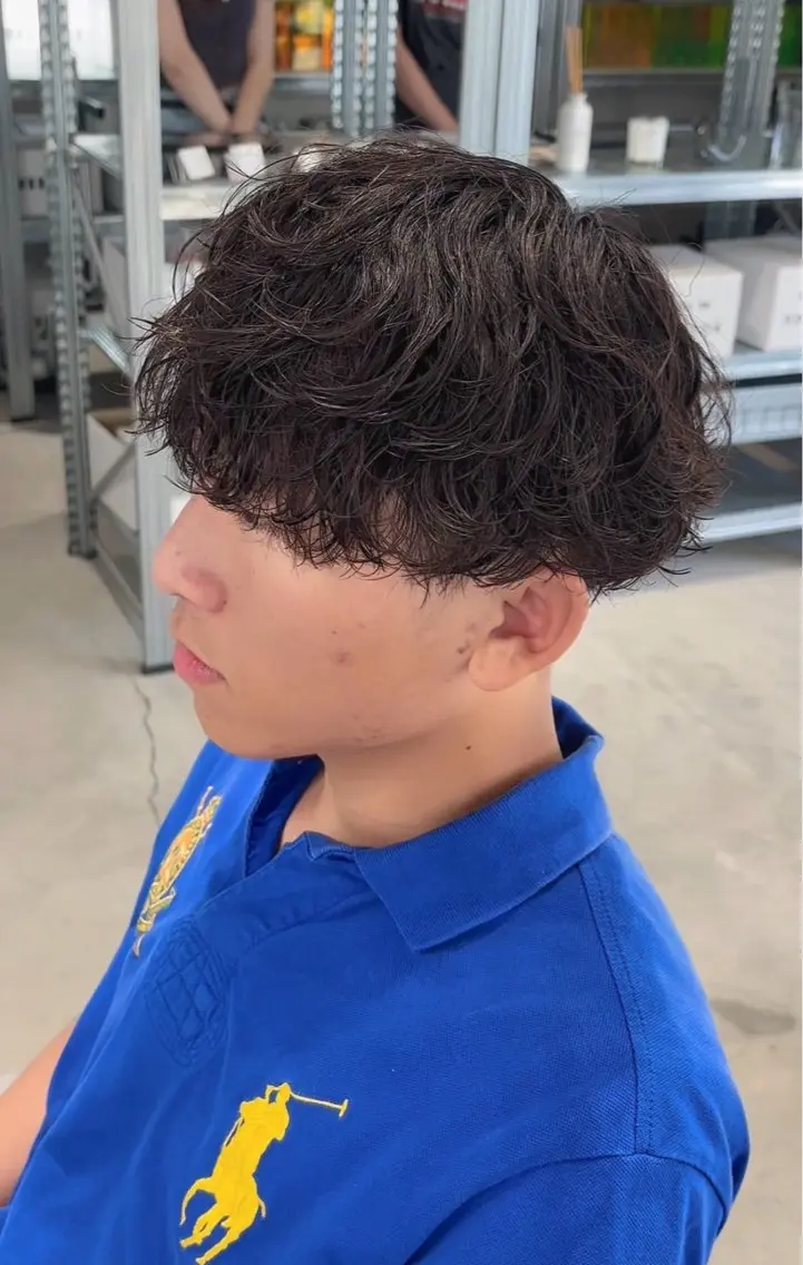 パーマ メンズ カット パーマ メンズ特化⚡️三村 彰吾⚡️カットパーマのヘアスタイル