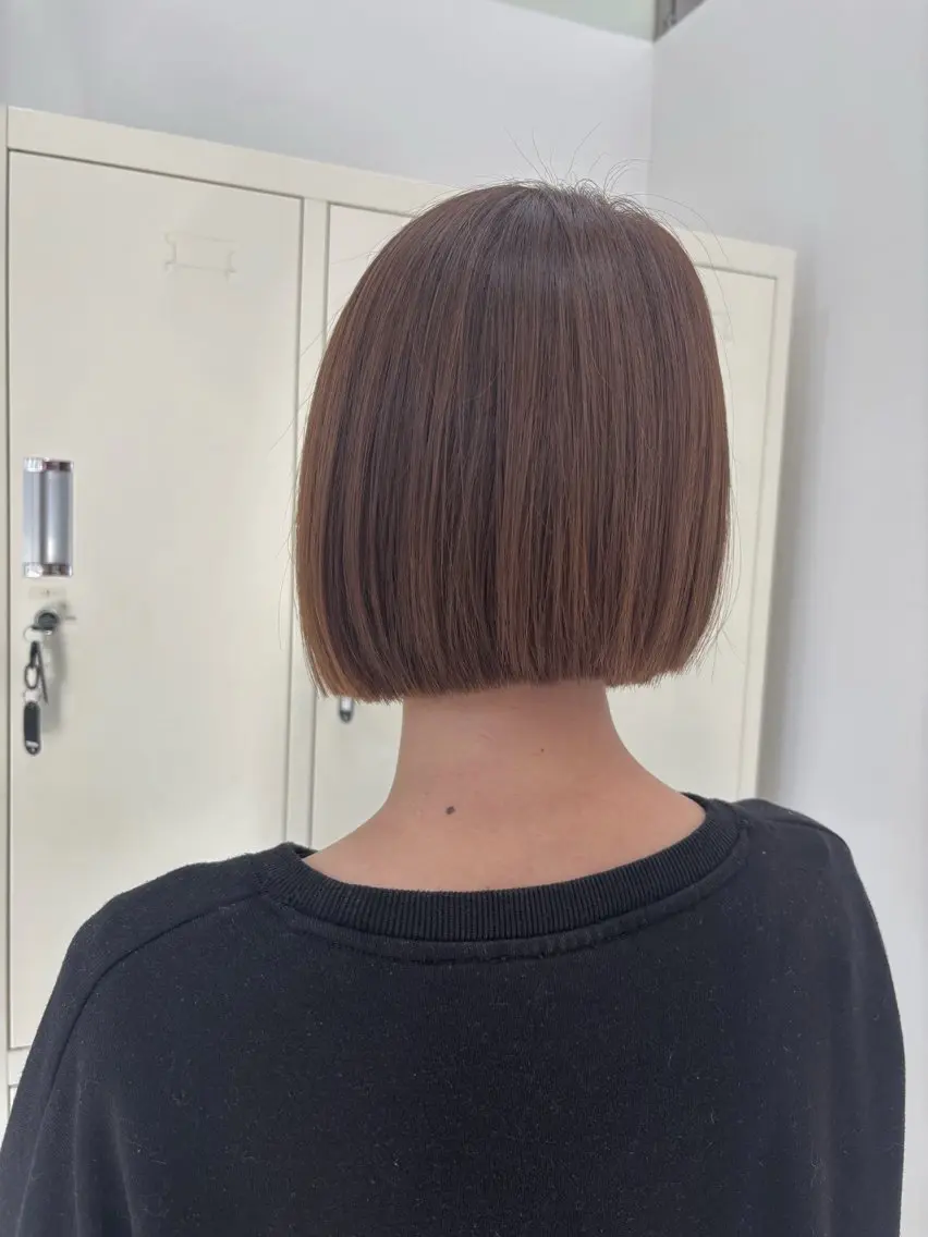ショート ボブ ショートヘア カット ヘアカラー トリートメント 新村 華奈絵のヘアスタイル
