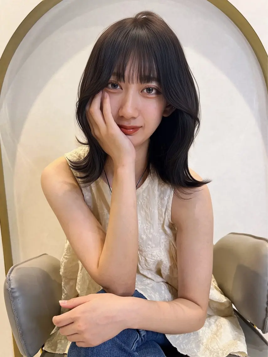 ショート カット ヘアカラー 小田裕也 チャンモリパーマのヘアスタイル