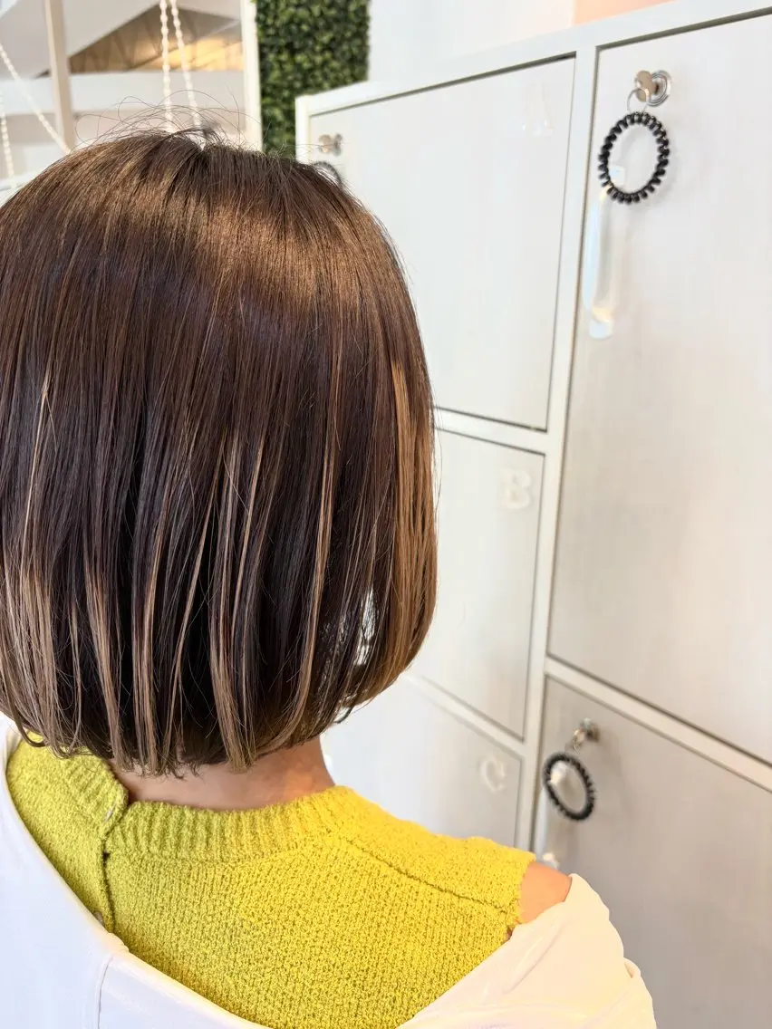 ミディアム カラー ブリーチ le jardin ノン🚀のヘアスタイル