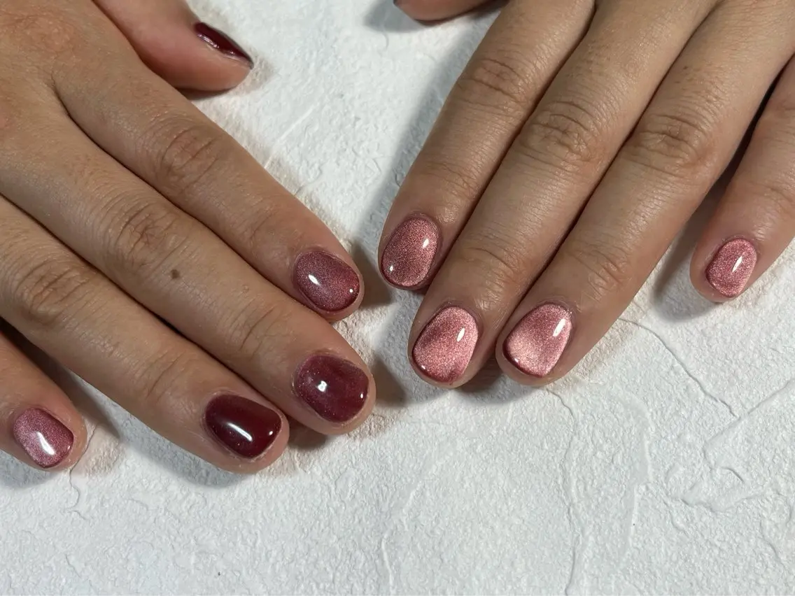 ネイル オーロラネイル フットネイル フレンチネイル ジェルネイル 韓国ネイル ハンドネイル kiki nail たまプラーザのネイルデザイン