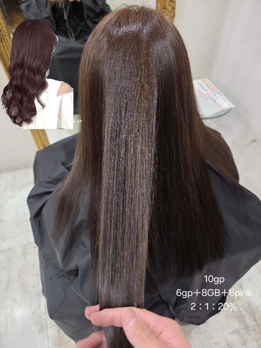 カラー ヘアカラー 川瀬 夢来のヘアスタイル